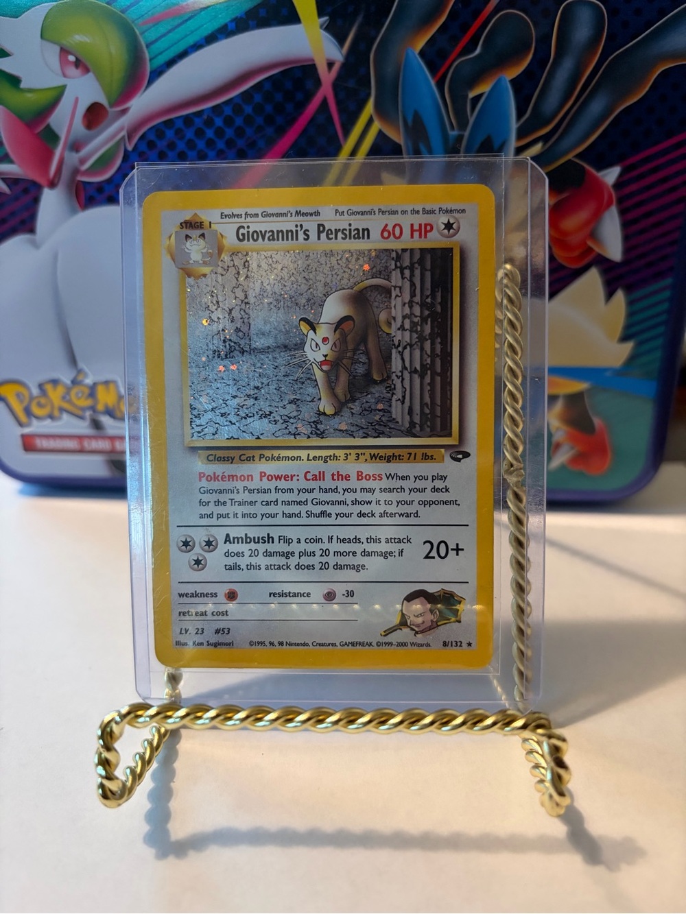 Giovanni's Persian Holographic Pokemon Card - Unlimited Edition